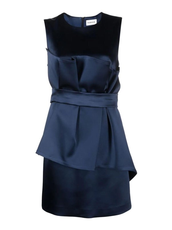 P.A.R.O.S.H.: ニーレングスドレス - 膝丈ドレス - ブルー