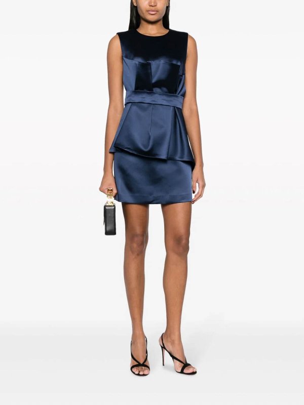 P.A.R.O.S.H.: ニーレングスドレス online - 膝丈ドレス - ブルー