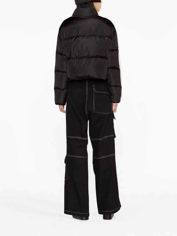 The Best Shops Palm Angels: casual jackets - logo-embroidered puffer jacket