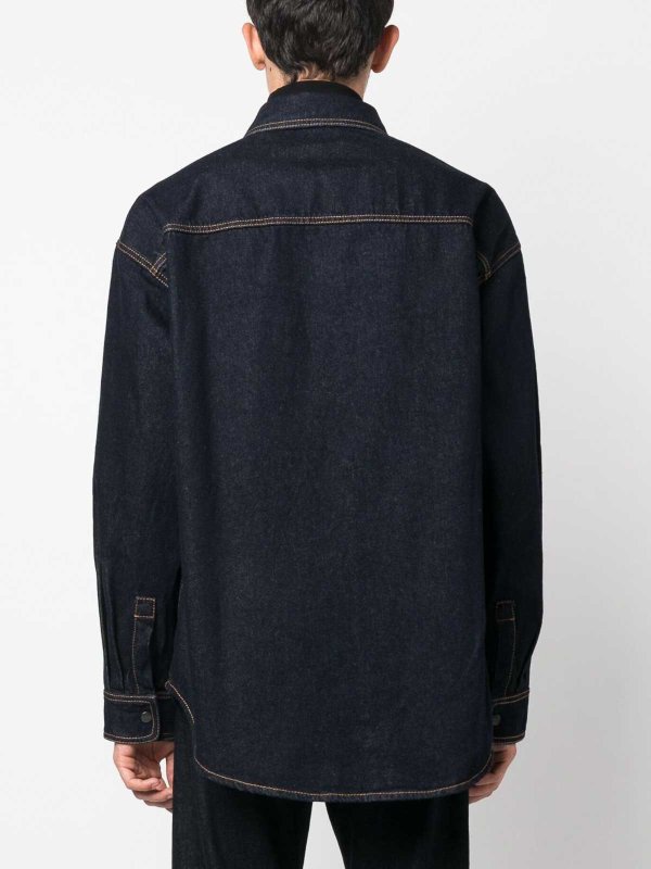 The Best Shops Palm Angels: シャツ - シャツ - ブルー