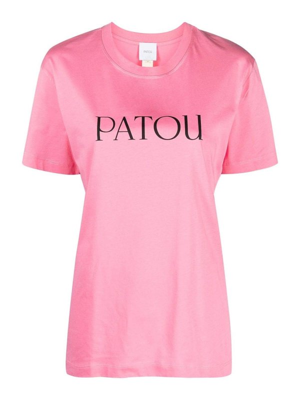 PATOU: t-shirts - logo-print organic cotton t-shirt