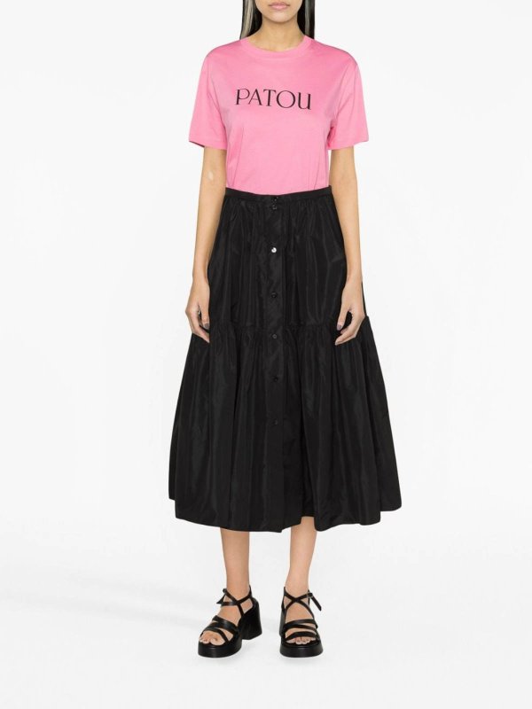 PATOU: t-shirts online - logo-print organic cotton t-shirt
