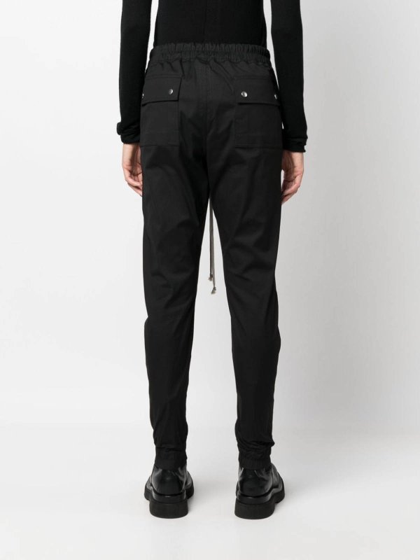 The Best Shops RICK OWENS: casual trousers - bela drawstring track trousers