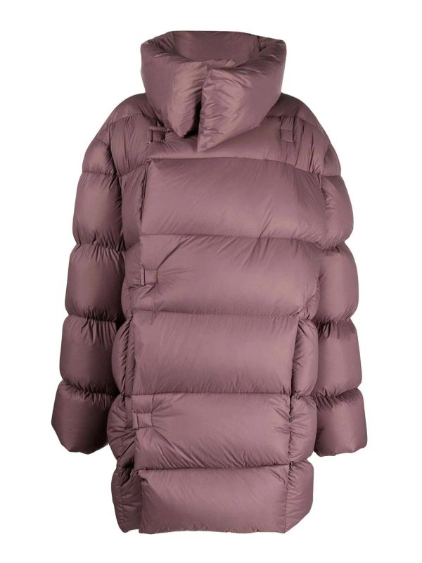 RICK OWENS: short coats - Padded high-neck coat