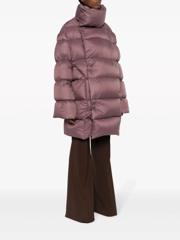 Padded high-neck coat shop online: RICK OWENS