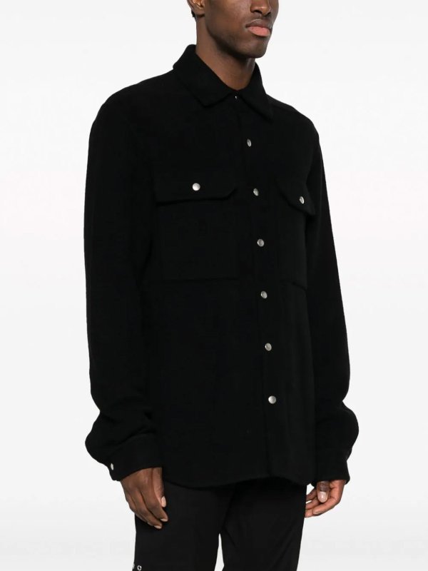 The Best Shops RICK OWENS: casual jackets - Cashmere shirt jacket