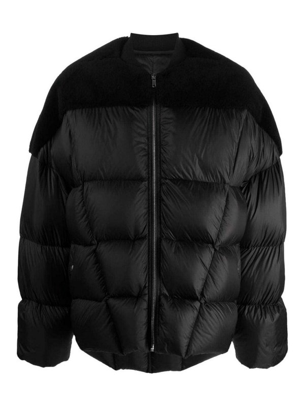 RICK OWENS: casual jackets - luxor flight padded down jacket