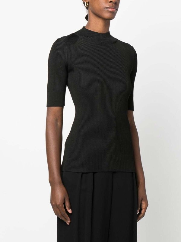 high-neck ribbed-knit top shop online: STELLA McCARTNEY
