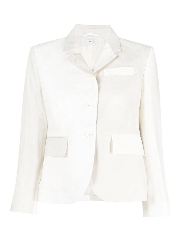 THOM BROWNE: Vestes de costume - Blazer - Blanc