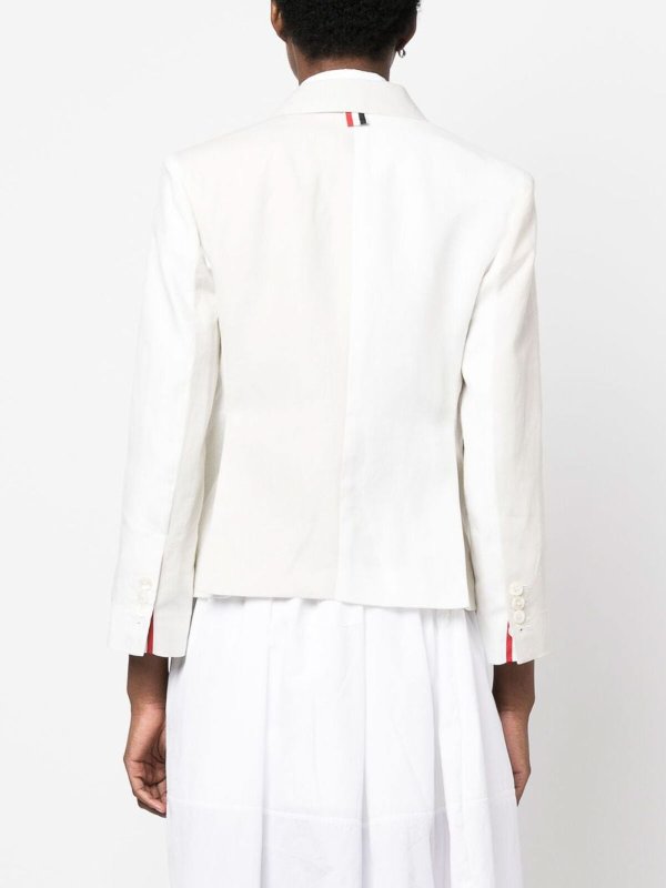 The Best Shops THOM BROWNE: Vestes de costume - Blazer - Blanc