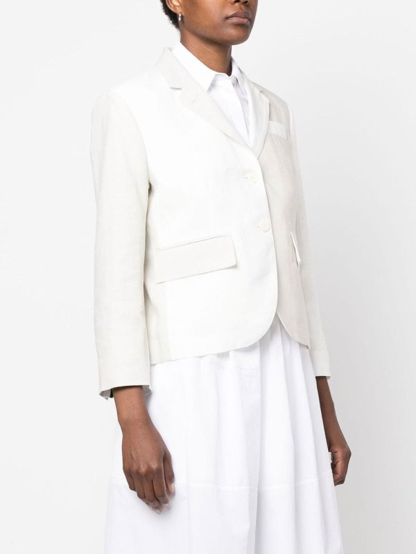 Blazer - Blanc shop online: THOM BROWNE
