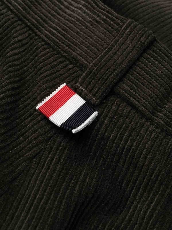 The Best Shops THOM BROWNE: カジュアルパンツ - ダークブラウン