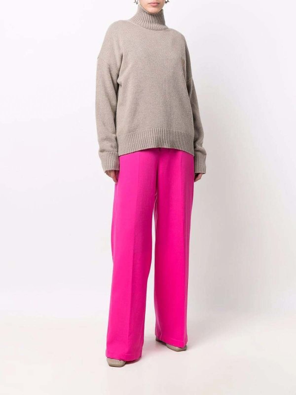 The Best Shops AMI PARIS: casual trousers - paris wide-leg tailored trousers
