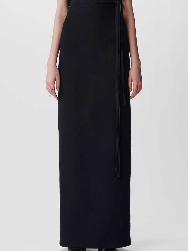 The Best Shops ANN DEMEULEMEESTER: Jupes midi et au genou - Jupe Midi - Noir