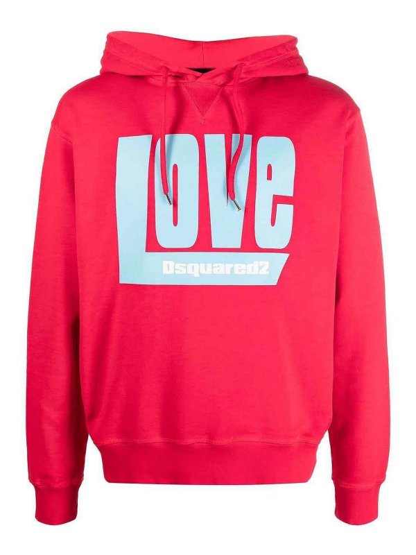 DSQUARED2: Sudaderas y suéteres - Sudadera - Rojo
