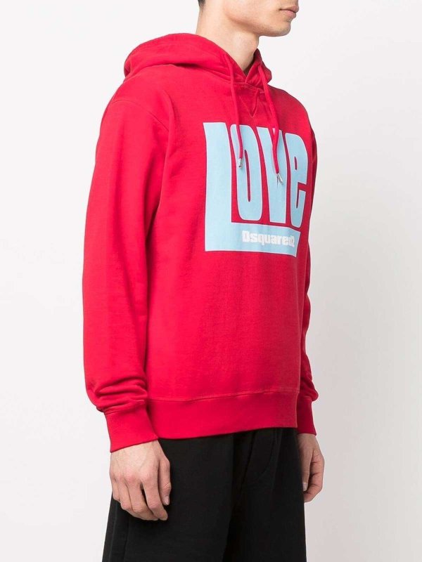 The Best Shops DSQUARED2: Sudaderas y suéteres - Sudadera - Rojo