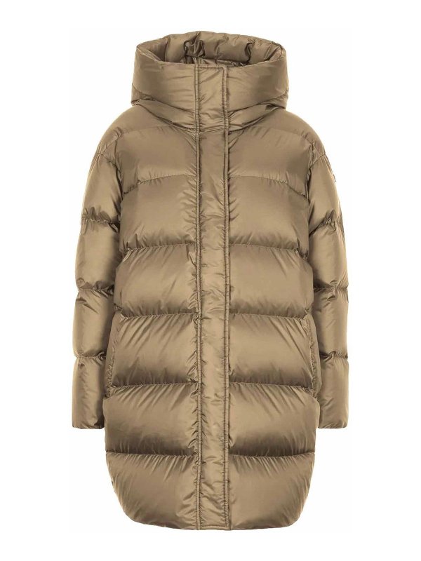 cocoon shaped parka down coat