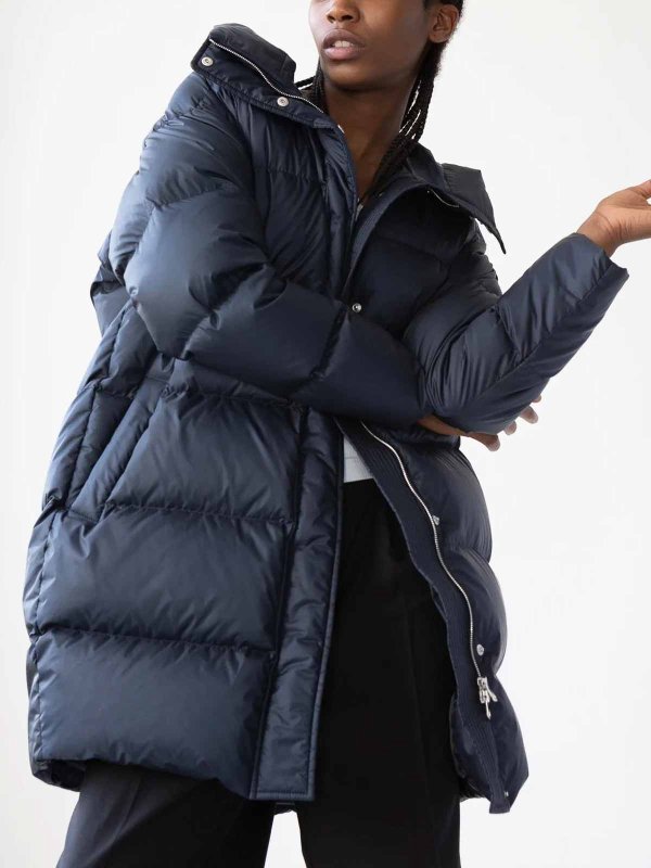 cocoon shaped parka down coat