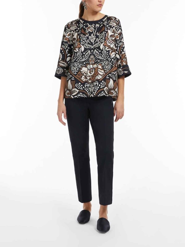 Max Mara: カジュアルトラウザー online - カジュアルパンツ - ブルー