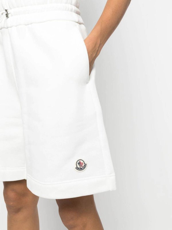 MONCLER buy online logo-print toggle shorts