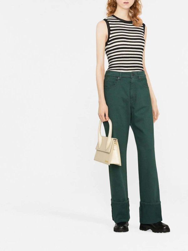 P.A.R.O.S.H.: bootcut jeans online - p cuffs straight-leg jeans