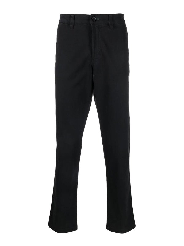 PAUL SMITH: casual trousers - organic-cotton straight-leg trousers