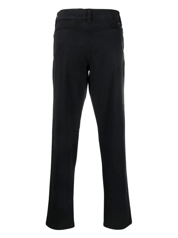 PAUL SMITH: casual trousers online - organic-cotton straight-leg trousers