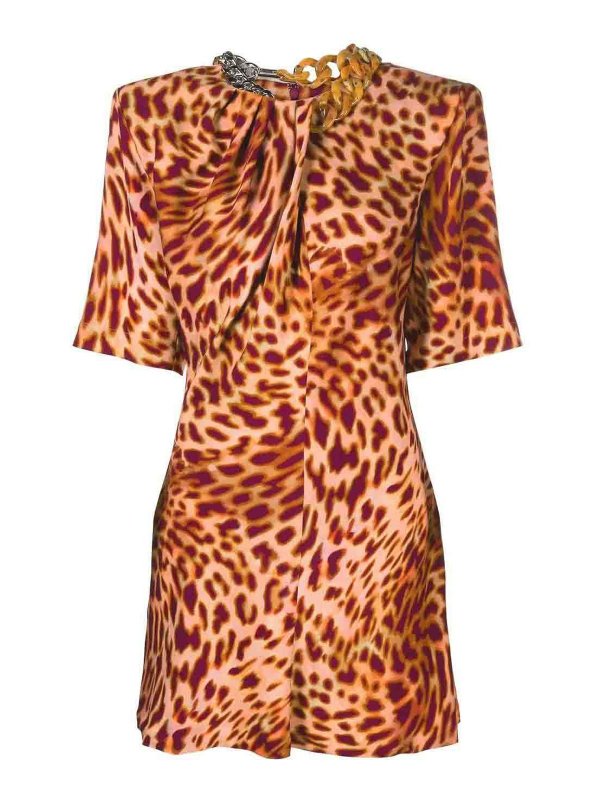 STELLA McCARTNEY: short dresses - leopard-print mini dress feminine