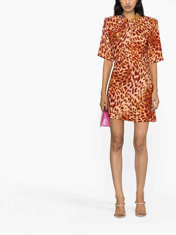 STELLA McCARTNEY: short dresses online - leopard-print mini dress feminine