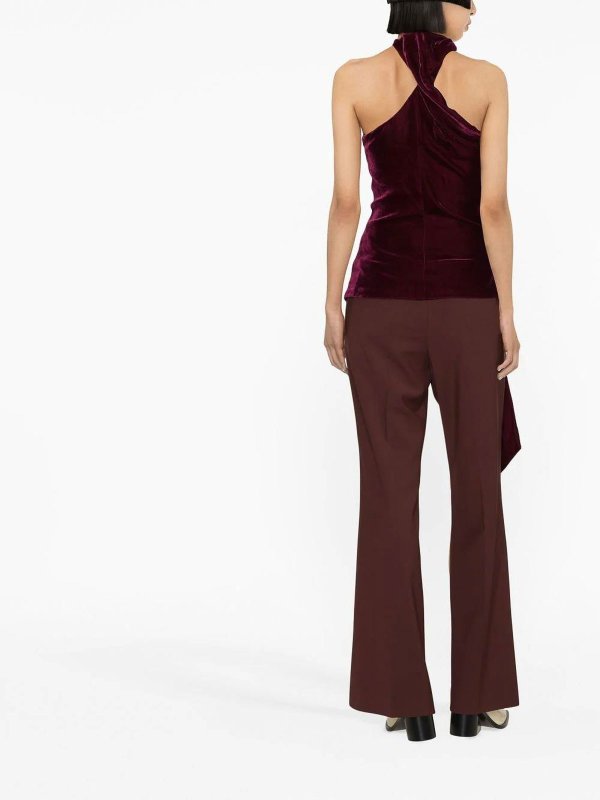 The Best Shops STELLA McCARTNEY: Tops & Tank tops - velvet halterneck top