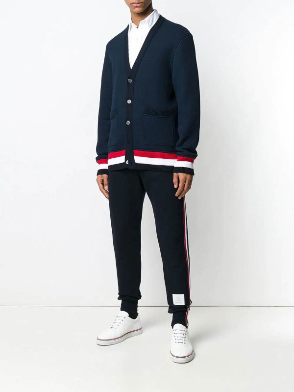 THOM BROWNE: スウェットパンツ online - トラックスーツ ボトムス - ダークブルー