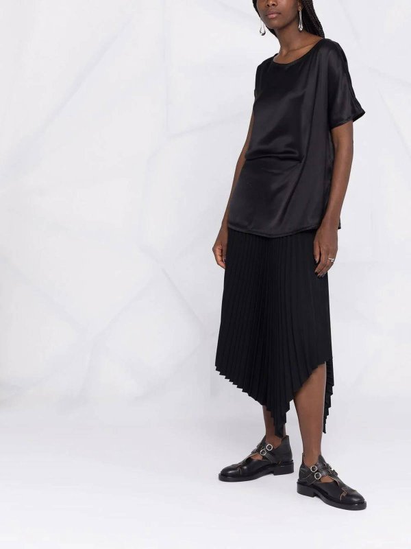 ANN DEMEULEMEESTER buy online asymmetrical silk blouse