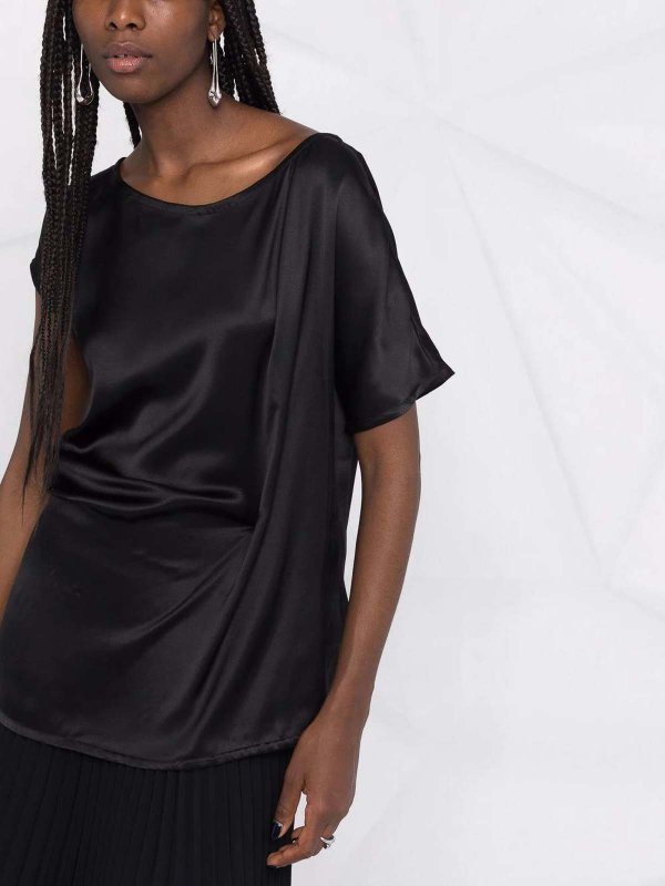 The Best Shops ANN DEMEULEMEESTER: asymmetrical silk blouse