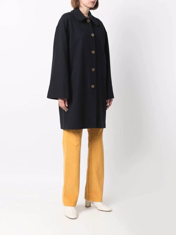 versized wool-blend coat shop online: L