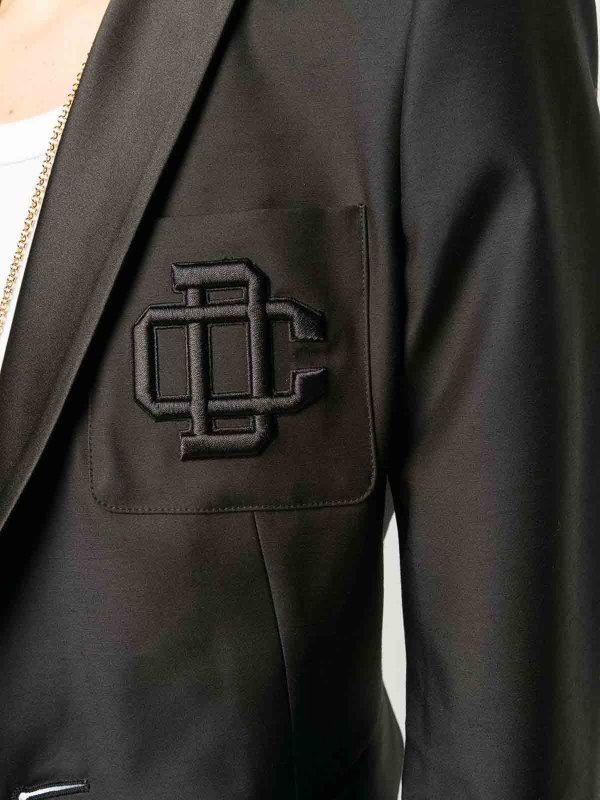 DSQUARED2 buy online embroidered logo blazer