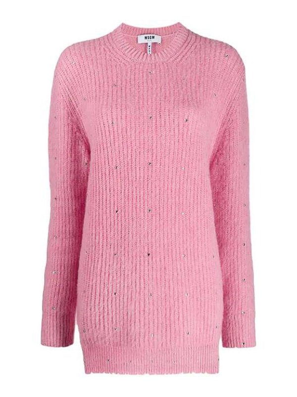 m.s.g.m.: crew necks - ter knit pink