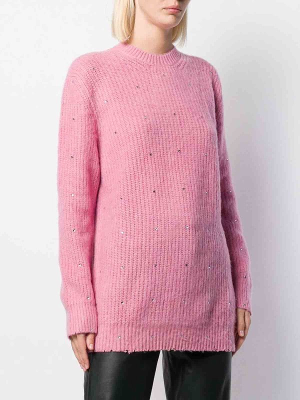 The Best Shops m.s.g.m.: crew necks - ter knit pink