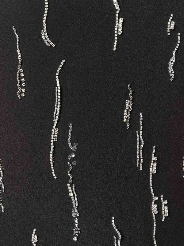 PRADA: knee length dresses online - sabl satin dress black