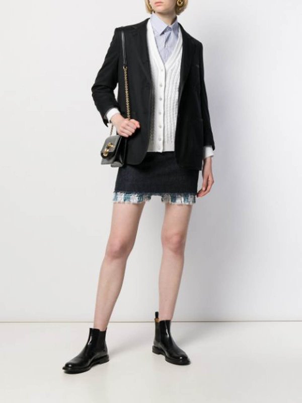 THOM BROWNE: Knee length skirts & Midi online - layered mini skirt