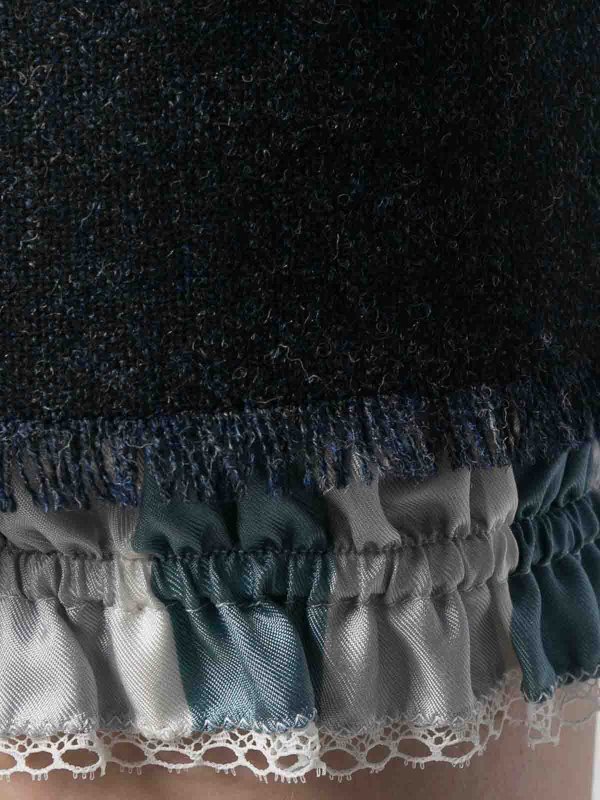 THOM BROWNE buy online layered mini skirt