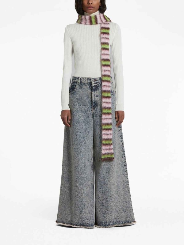Marni: scarves online - stripe-pattern scarf