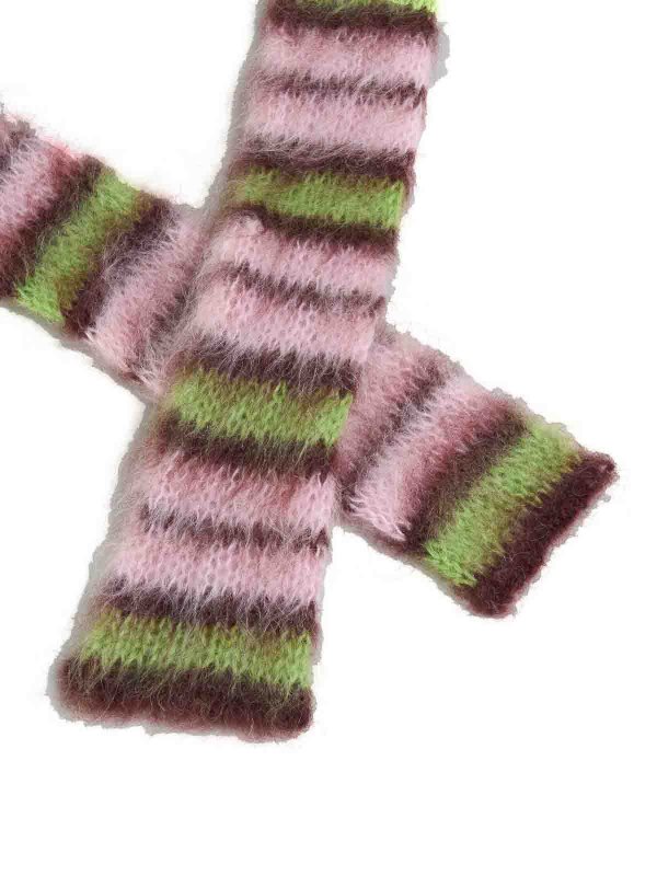 stripe-pattern scarf shop online: Marni
