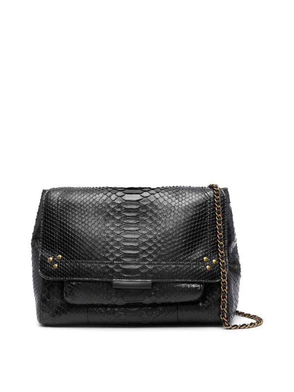 JÉRÔME DREYFUSS: cross body bags - Lulu l python-effect shoulder bag