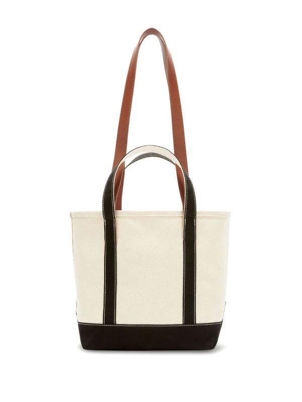 The Best Shops Palm Angels: borse a tracolla - Borsa tote in tela con stampa logo