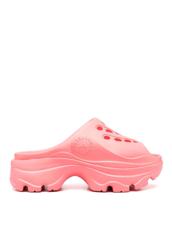 ADIDAS BY STELLA MCCARTNEY: sandals - 55mm logo-embossed clogs