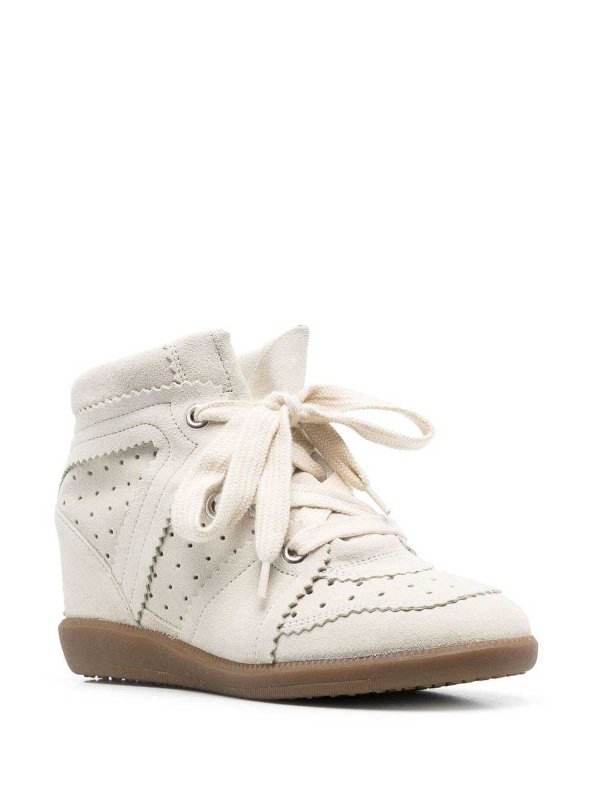 ISABEL MARANT: lace-ups shoes online - Calf suede lace-up sneakers