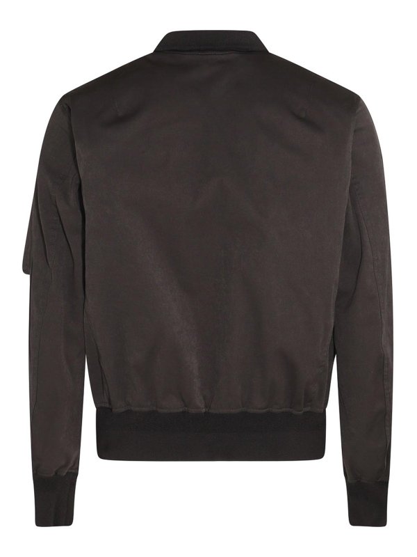 TEN C: bombers online - Black nylon bomber jacket
