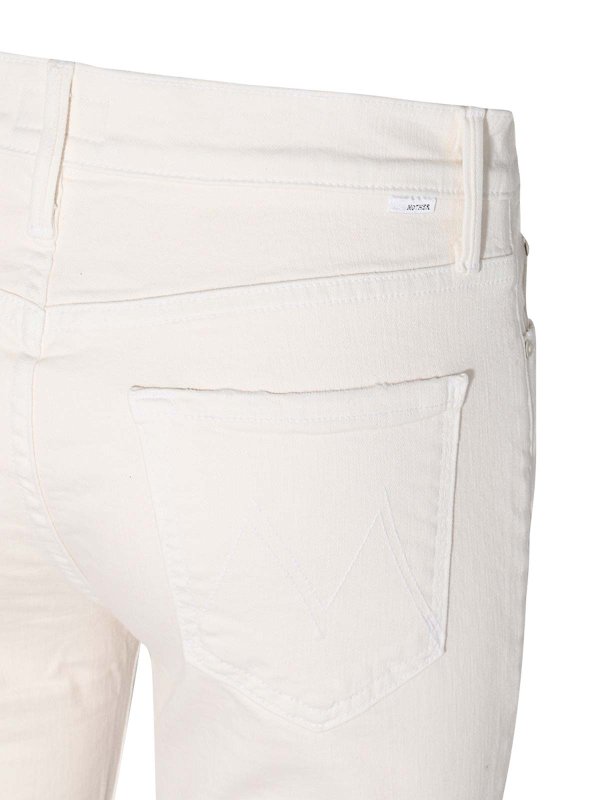 ブーツカットジーンズ - 白 shop online: Mother