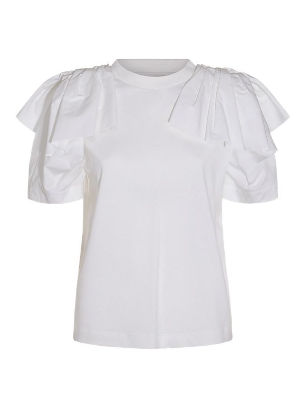ALEXANDER MCQUEEN: t-shirt - T-shirt in cotone bianco