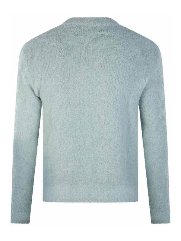 AMI PARIS: Pull col rond online - Pull Col Rond - Bleu Clair